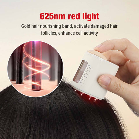 Red Light Vibration Massage Comb
